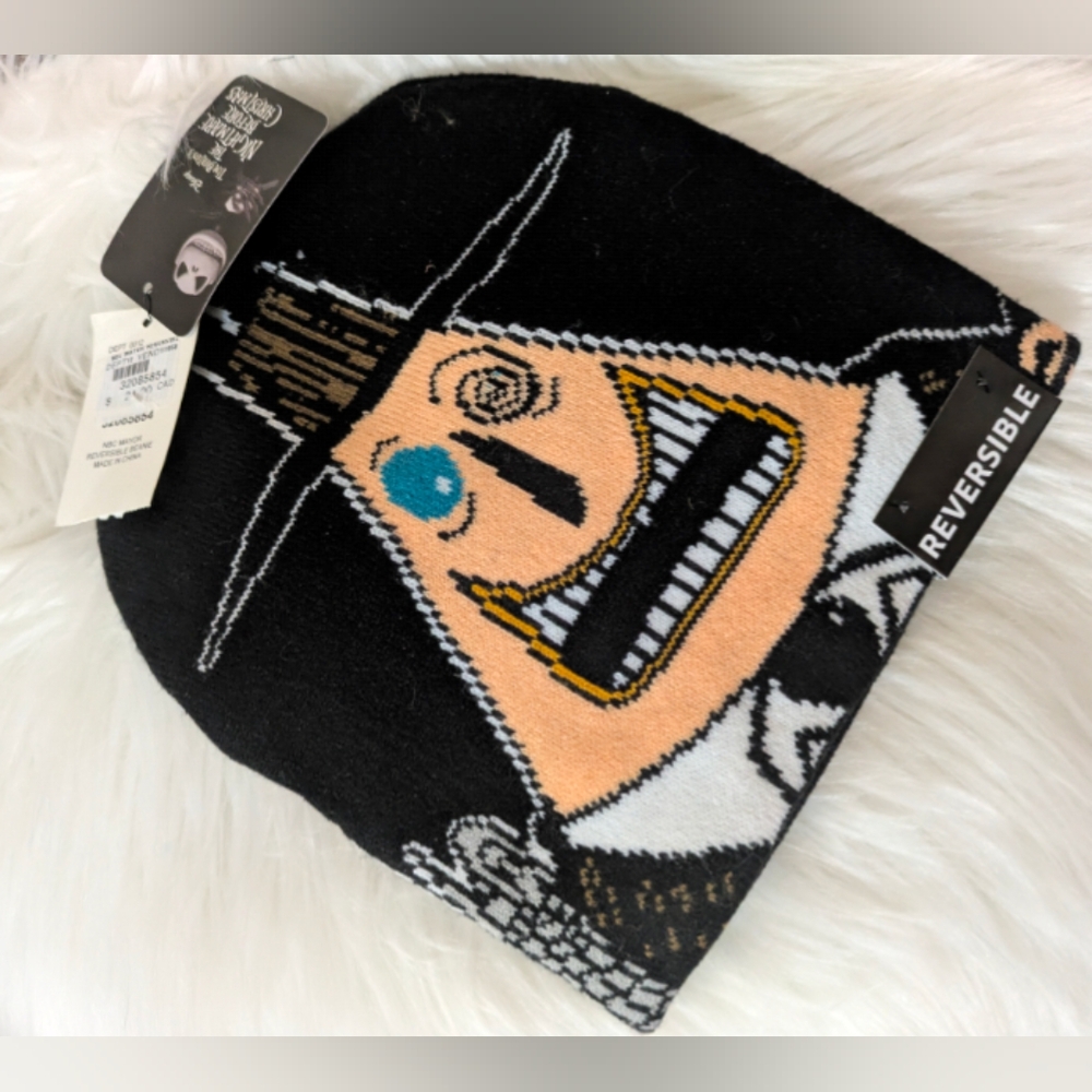 Nightmare Before Christmas The Mayor Reversible Beanie Hat OSFM New!